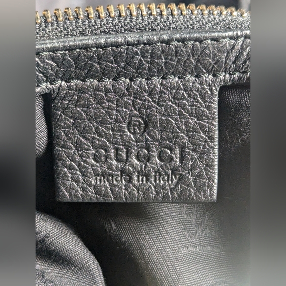 Gucci G Wave Medium Shoulder Bag in Black Pebbled Leather /Prie Firm** - Picture 3 of 13